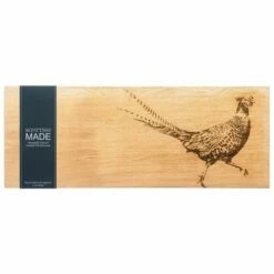 The Just Slate Company Pheasant Large Oak Serving Board -HARTS OF STUR Sales JSSOLSBPH Just Slate Company Pheasant Large Oak Serving Board 1