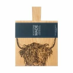 The Just Slate Company Highland Cow Medium Oak Serving Paddle 6 The Just Slate Company Highland Cow Medium Oak Serving Paddle -HARTS OF STUR Sales JSSOOPMHC Just Slate Company Highland Cow Medium Oak Serving Paddle 1