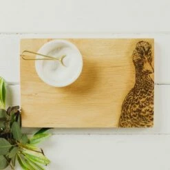 The Just Slate Company Duck 30cm Oak Serving Board -HARTS OF STUR Sales JSSOSB30D Just Slate Company Duck Oak Serving Board 2