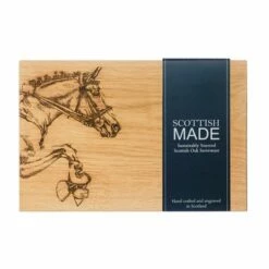 The Just Slate Company Horse 30cm Oak Serving Board -HARTS OF STUR Sales JSSOSB30HO Just Slate Company Horse Oak Serving Board 1