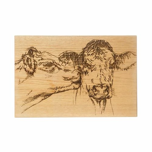 The Just Slate Company Kissing Cows 30cm Oak Serving Board 3 The Just Slate Company Kissing Cows 30cm Oak Serving Board