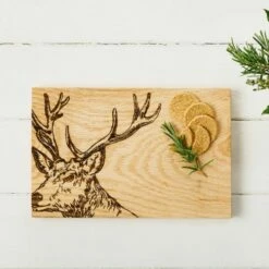 The Just Slate Company Stag 30cm Oak Serving Board -HARTS OF STUR Sales JSSOSB30S Just Slate Company Stag Oak Serving Board 3