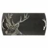 The Just Slate Company Large Stag Slate Serving Tray Gift Boxed -HARTS OF STUR Sales JSSTSLB Just Slate Company Large Stag Slate Serving Tray
