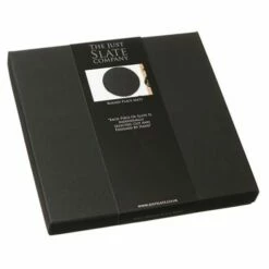 The Just Slate Company Set Of 2 Round Slate Placemats -HARTS OF STUR Sales JSTMO2B Just Slate Company Round Slate Place Mats 1