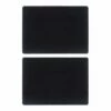 The Just Slate Company Set Of 2 Rectangular Slate Placemats -HARTS OF STUR Sales JSTMR2B Just Slate Company Rectangular Slate Place Mats