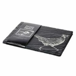 The Just Slate Company Set Of 2 Pheasant Slate Placemats -HARTS OF STUR Sales JSTMR2PH Just Slate Company Pheasant Slate Place Mats 1