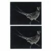 The Just Slate Company Set Of 2 Pheasant Slate Placemats -HARTS OF STUR Sales JSTMR2PH Just Slate Company Pheasant Slate Place Mats