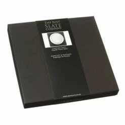 The Just Slate Company Set Of 2 Square Slate Placemats -HARTS OF STUR Sales JSTMS2B Just Slate Company Square Slate Place Mats 1