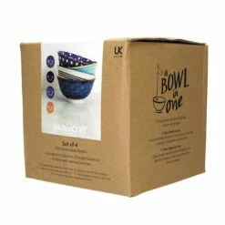 KitchenCraft 15cm Bowl Set Of 4 Blue 10 KitchenCraft 15cm Bowl Set Of 4 Blue -HARTS OF STUR Sales KCBOWL15PK4BLU Kitchen Craft 15cm Bowl Set of 4 Blue 3