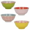 KitchenCraft Brights Glazed Stoneware Bowl Set Of 4 -HARTS OF STUR Sales KCBOWL15PK4BR KitchenCraft Glazed Stoneware Bowl Set of 4 Brights