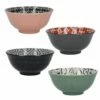 KitchenCraft Designed For Life Glazed Stoneware Bowl Set Of 4 -HARTS OF STUR Sales KCBOWL15PK4DFL KitchenCraft Glazed Stoneware Bowl Set of 4 Designed for Life