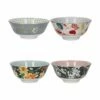 KitchenCraft 15cm Bowl Set Of 4 Floral -HARTS OF STUR Sales KCBOWL15PK4FLO Kitchen Craft 15cm Bowl Set of 4 Floral