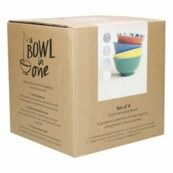 KitchenCraft World Of Flavours Glazed Stoneware Bowl Set Of 4 -HARTS OF STUR Sales KCBOWL15PK4WOF KitchenCraft Glazed Stoneware Bowl Set of 4 World of Flavours 2