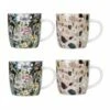 KitchenCraft Barrel Mug Set Of 4 Terrazzo Floral -HARTS OF STUR Sales KCMBARTER4PC Kitchen Craft Barrel Mug Set Of 4 Terrazzo Floral