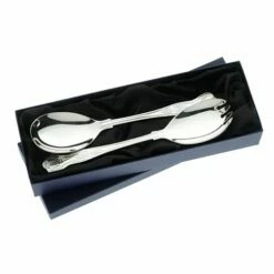 Arthur Price Of England Sovereign Silver Plate Salad Servers Kings