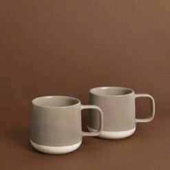 La Cafetiere Seville Stoneware Mugs Set Of 2 Grey -HARTS OF STUR Sales LCMUGSET2PGRY La Cafetiere Seville Stoneware Mugs Set Of 2 Grey 3