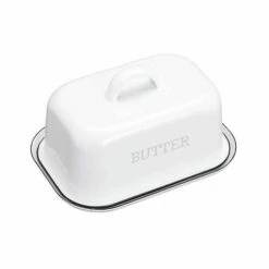 Living Nostalgia Enamel Butter Dish