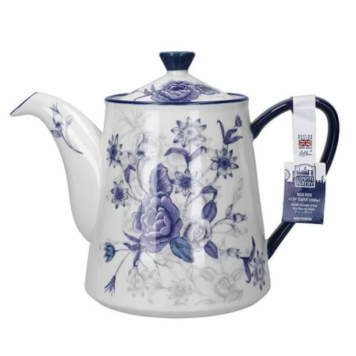 London Pottery Blue Rose 4 Cup Teapot 4 London Pottery Blue Rose 4 Cup Teapot - Image 2
