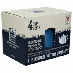 London Pottery Farmhouse Filter 4 Cup Teapot Nordic Blue -HARTS OF STUR Sales LPFHTPOT4BLU London Pottery Farmhouse 4 Cup Teapot Nordic Blue 1