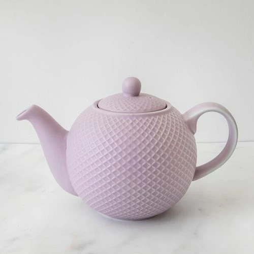 London Pottery Globe Dusty Lilac 4 Cup Textured Teapot 4 London Pottery Globe Dusty Lilac 4 Cup Textured Teapot - Image 2