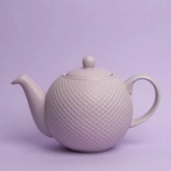 London Pottery Globe Dusty Lilac 4 Cup Textured Teapot 11 London Pottery Globe Dusty Lilac 4 Cup Textured Teapot -HARTS OF STUR Sales LPGLTPOT4TXPUR London Pottery Globe 4 Cup Teapot Textured Purple 4