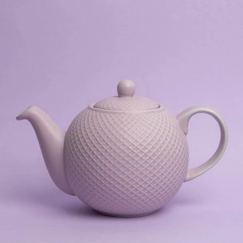 London Pottery Globe Dusty Lilac 4 Cup Textured Teapot 7 London Pottery Globe Dusty Lilac 4 Cup Textured Teapot - Image 5
