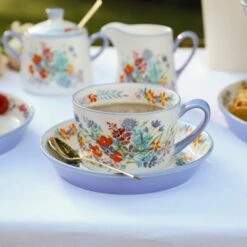 London Pottery Viscri Meadow Tea Cup And Saucer -HARTS OF STUR Sales LPVMCUPPUR London Pottery Viscri Meadow Tea Cup And Saucer 1