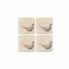 The Just Slate Company Set Of 4 Pheasant Linen Coasters