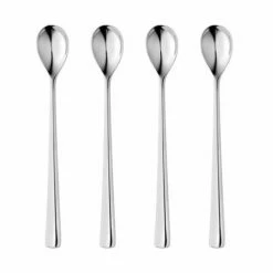 Robert Welch Malvern Bright Long Handled Spoon 4 Piece Set