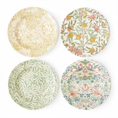 Morris & Co Mixed Set Of 4 23cm Plates 3 Morris & Co Mixed Set Of 4 23cm Plates