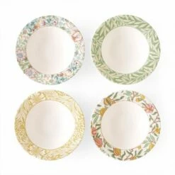 Morris & Co Mixed Set Of 4 19cm Cereal Bowls
