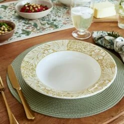 Morris & Co Mixed Set Of 4 26cm Bisto Pasta Bowls 12 Morris & Co Mixed Set Of 4 26cm Bisto Pasta Bowls -HARTS OF STUR Sales MCO45746 Morris and Co Bistro Pasta Bowl Mixed 4