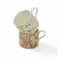 Morris & Co Set Of 2 Blackthorn & Golden Lily Mugs 9 Morris & Co Set Of 2 Blackthorn & Golden Lily Mugs -HARTS OF STUR Sales MCOH8726XG Morris And Co Set of 2 Blackthorn And Golden Lily Mugs 1