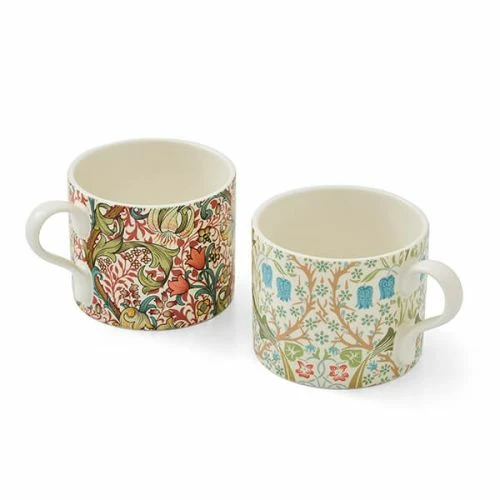 Morris & Co Set Of 2 Blackthorn & Golden Lily Mugs 3 Morris & Co Set Of 2 Blackthorn & Golden Lily Mugs