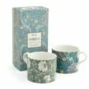 Morris & Co Mugs Set Of 2 Seaweed Teal & Pimpernel Privat -HARTS OF STUR Sales MCOK8726 XG Morris And Co Mugs Set of 2 Seaweed Teal And Pimpernel Privat