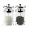 English Tableware Company Kent Chrome Plated Wheel Top Filled Salt & Pepper Mill Set