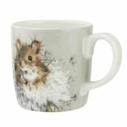 Wrendale Designs Large Fine Bone China Mug Dandelion Mouse -HARTS OF STUR Sales MMQF4020XD Wrendale Designs Large Fine Bone China Mug Dandelion Mouse 1