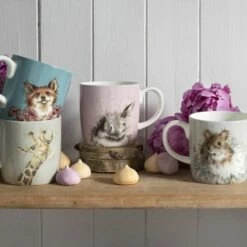 Wrendale Designs Large Fine Bone China Mug Poppy Field Fox -HARTS OF STUR Sales MMQG4020XD Wrendale Designs Large Fine Bone China Mug Poppy Field Fox 3