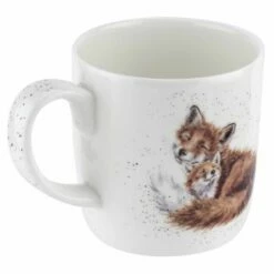 Wrendale Designs Large Fine Bone China Mug Mum, Fox -HARTS OF STUR Sales MMQZ4020 XD Wrendale Designs Large Mug Mum Fox 1