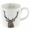 Wrendale Designs Large Fine Bone China Mug Dad, Stag -HARTS OF STUR Sales MMRA4020 XD Wrendale Designs Large Mug Dad Stag