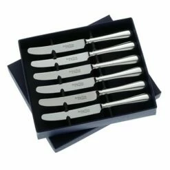Arthur Price Of England Sovereign Silver Set Of Six Tea Knives Old English