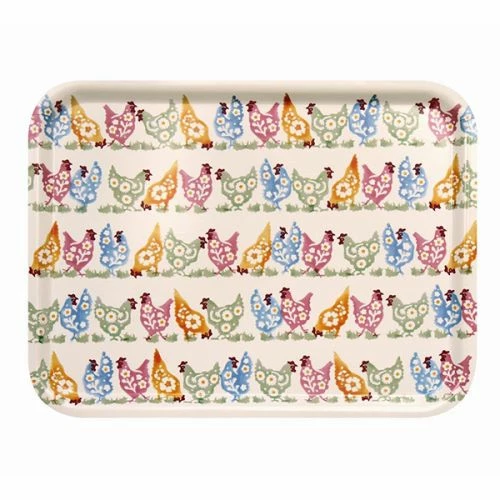 Emma Bridgewater Spring Chickens Large Rectangular Tray 3 Emma Bridgewater Spring Chickens Large Rectangular Tray