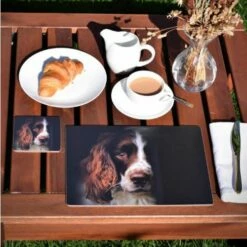 Rural Roots Springer Spaniel Placemat Pack Of 4 -HARTS OF STUR Sales PMO2607X4 Rural Roots By Tradestock Springer Spaniel Placemat Pack Of 4 2