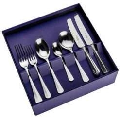 Arthur Price Of England Sovereign Silver Plate Rattail 24 Piece Cutlery Box Set -HARTS OF STUR Sales RA2401PA Arthur Price Of England Sovereign Silver Plate Rattail 24 Piece Boxed Set 1