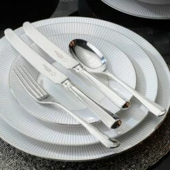 Arthur Price Of England Sovereign Silver Plate Rattail 24 Piece Cutlery Box Set -HARTS OF STUR Sales RA2401PA Arthur Price Of England Sovereign Silver Plate Rattail 24 Piece Boxed Set 2