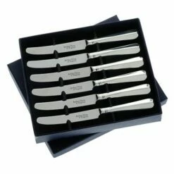 Arthur Price Of England Sovereign Stainless Steel Set Of Six Tea Knives Rattail