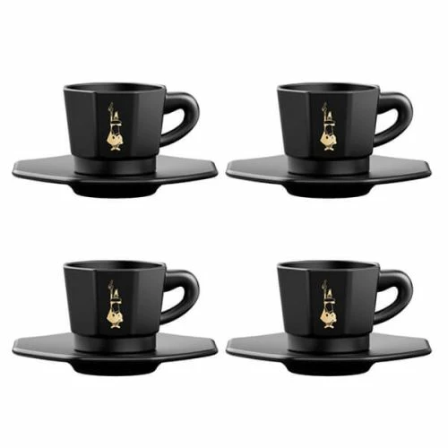 Bialetti Moka Espresso Cups Set Of 4 Black 3 Bialetti Moka Espresso Cups Set Of 4 Black