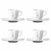 Bialetti Moka Espresso Cups Set Of 4 White -HARTS OF STUR Sales RTATZ402 Bialetti Moka Espresso Cups Set of 4 White