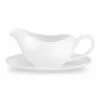 Royal Worcester Serendipity White Gravy Boat And Stand -HARTS OF STUR Sales SDP5591 XB Royal Worcester Serendipity White Gravy Boat and Stand
