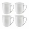 Royal Worcester Serendipity Platinum Set Of 4 Barrel Shape Mugs